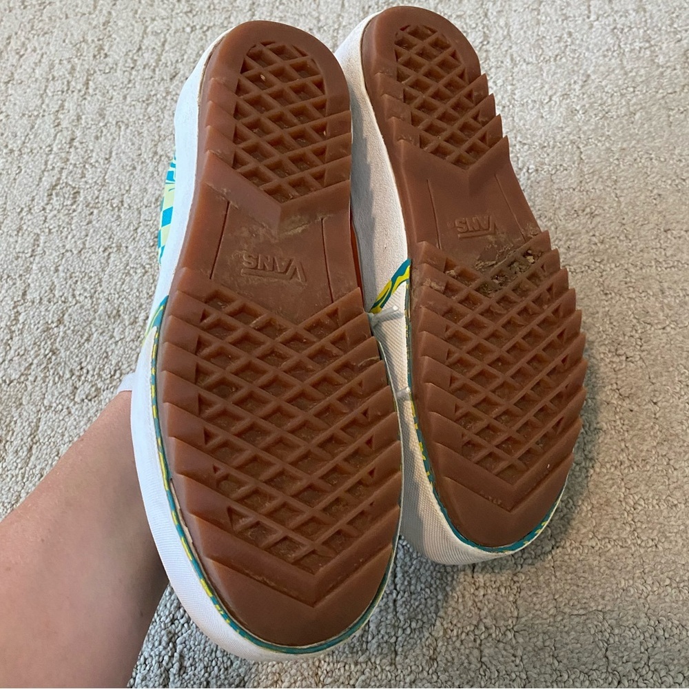 Vans Era Stacked Platform Teal Yellow Purple Low Sneakers Size 6 - Picture 11 of 12